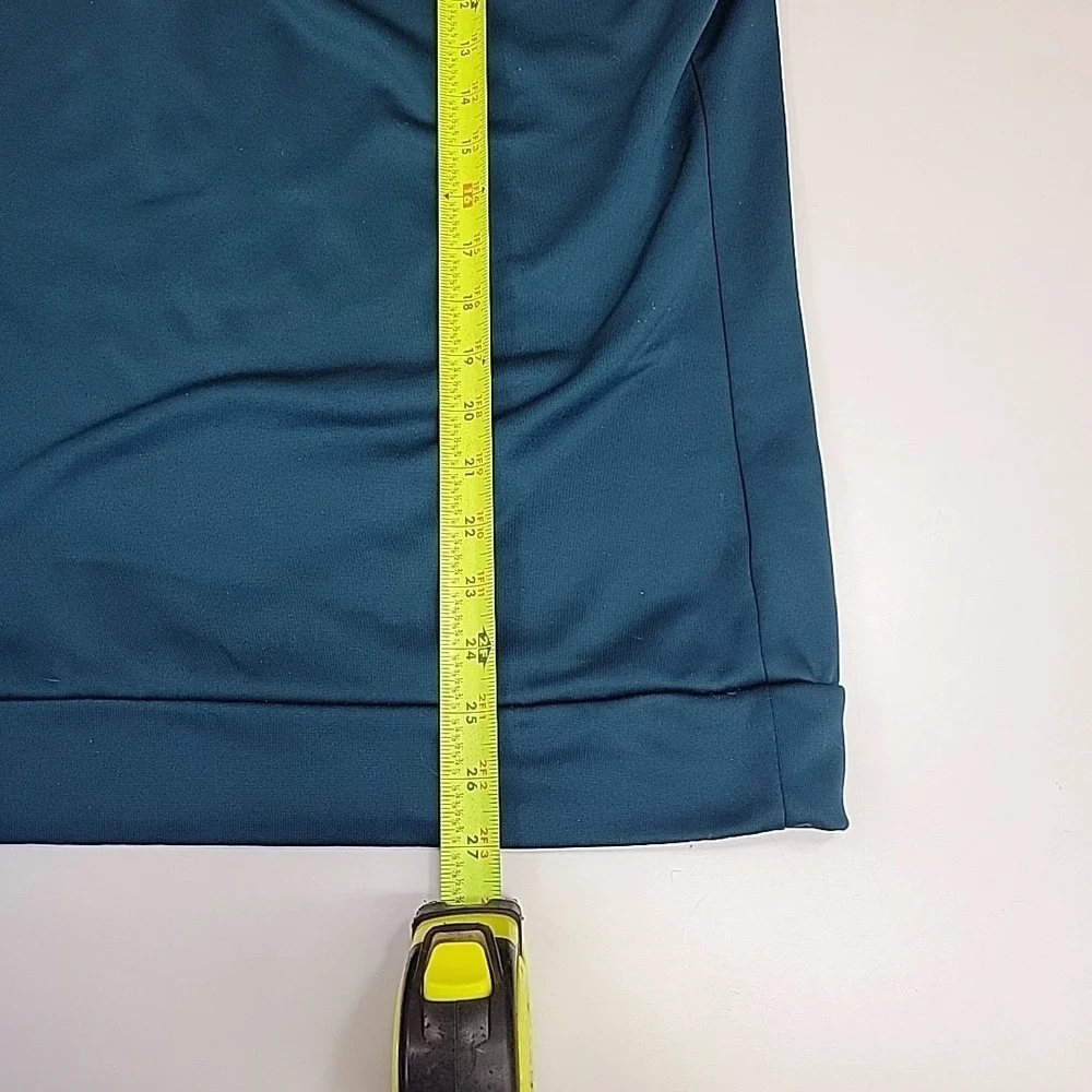 Nike Running Pullover Mens L Teal Dri-Fit Quarter Zip Top Jacket‎ Lined